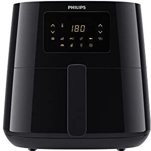 Philips Essential Airfryer XL – 6,2 l, friteuse zonder olie, Rapid Air-technologie, touchscreen, NutriU App Recipes (HD9270/90)