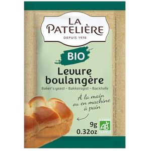 LA PATELIERE Biologische bakkersgist, 3 zakjes van 9 g