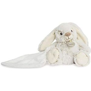BABY NAT' - Pluche konijn met knuffeldoek - 15 cm - grijs - cadeau-idee geboorte - knuffeldier konijn Malow voor baby's en kinderen - zeer zacht om te knuffelen - BN0221