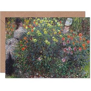 Claude Monet wenskaart voor dames, met lege envelop