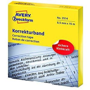 Avery Zweckform Correctietape, 8,5 x 15 m, zelfklevend (3514)