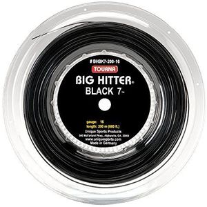 Tourna Big Hitter Black 7 Ultimate Spin String, Black 7, 16 g spoel