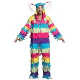Boland - Kleurrijk pinata-kostuum voor volwassenen, carnavalskostuum, themafeest en JGA, carnavalskostuum voor heren