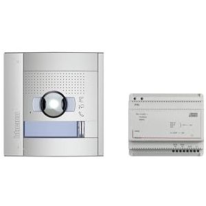 BTICINO, SFERA 905233 Allmetal inbouwdeurstation met geoptimaliseerde 5 megapixel groothoekkleurcamera, led-verlichte naamplaten, videovoeding