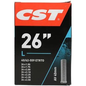 CST 71301 Fietsbinnenband, uniseks, zwart, 26 x 1,50 - 2,50 inch 40/62-559 AV40 mm