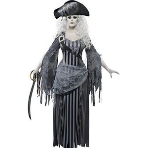 Smiffys 22970 spookprinses kostuum voor dames, jurk en hoed, Halloween, maat M, 22970