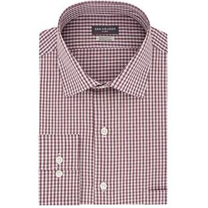 Van Heusen Regular Fit Flex Collar Check Herenhemd, Bruin