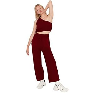 Trendyol Tweedelige Set Dames Gebreid Effen Bordeaux S, Bordeaux