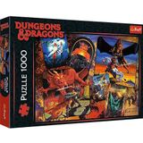 Trefl - Oorsprong van Dungeons & Dragons-puzzel 1000 elementen-puzzel voor fantasy-fans en D-spelers, plezier, klassieke puzzels voor volwassenen en kinderen vanaf 12 jaar