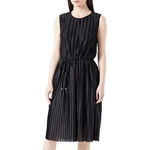 ONLY Onlema S/L Plisse Dress Box Jrs Jersey jurk dames, zwart.