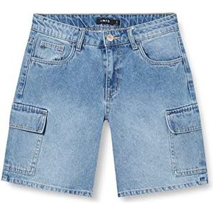 NAME IT Nlmcargizza Dnm Dad Shorts voor jongens, Lichtblauw jeans