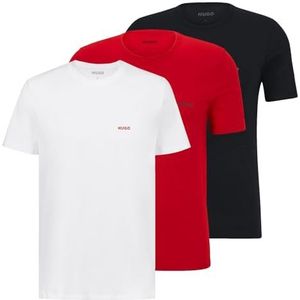 HUGO T-shirt Rn Triplet P T-shirt ondergoed heren, zwart.