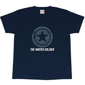 Popgear Marvel and The Winter Soldier jongens T-shirt met Falcon logo, Blauw