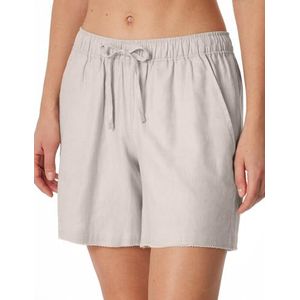 Schiesser Schiesser Webbroek voor dames, korte linnen, mix + ontspanning, pijamabroek voor dames, gebroken wit 182592, 36