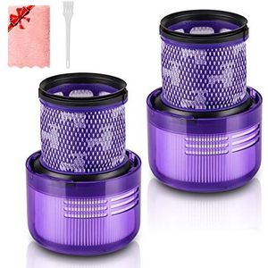 morpilot 2 Pack Wasbare Filters Vervanging voor Dyson V11 SV14 Cyclone Absolute Animal Fluffy Torque Drive Total Clean enz. Vervang # DY-970013-02 & 97001302
