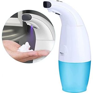AntDau71 - Automatische zeepdispenser voor handzeep, touchless infraroodsensor, waterdicht, IPX4, voor kithcen en hotel, wit, dubbele bak, 240 ml, 330 ml