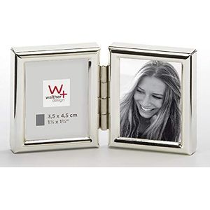 Walther design WD235S Chloe Portraitrahmen 2x 3, 5x4, 5 cm, silber