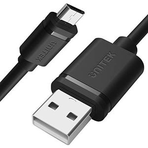 UNITEK USB A naar Micro USB-kabel / 1 meter / snel opladen en synchroniseren / snel opladen / 2,5 A / USB 2.0 480 Mbps / 100% koper, zwart, PVC-mantel