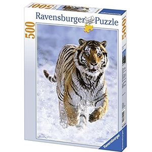 Ravensburger - Puzzel voor volwassenen - puzzel 500 p - tijger in de sneeuw - 14475