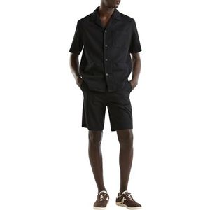 United Colors of Benetton Chemise Homme, Noir, XS