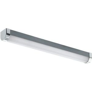 EGLO Tragacete 1 led-badkamerlamp, spiegellamp, wandlamp, zilverkleurig kunststof en verchroomd metaal, IP44, neutraal wit, 45 cm