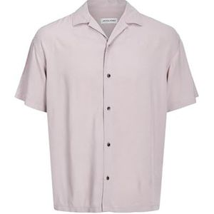 Jack & Jones Jjejeff Resort Shirt SS Sn Herenhemd, Deauville Lila, XXL, deauville mauve