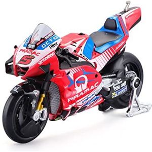 Maycheong Maisto - Ducati Pramac #5 Johann Zarco - Moto GP Racing - Nieuwigheid FA 2022 - Miniatuur voor kinderen - Schaal 1:18