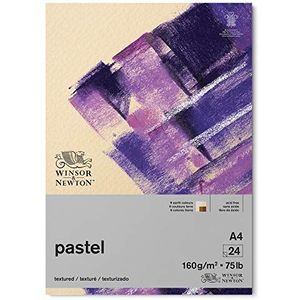 Winsor & Newton 6660765 pastelpapier in blok met aardkleuren - 24 vellen DIN A4, 160 g/m², FSC, zuurvrij, zonder optische witmakers, archiveerbare kwaliteit, stabiel en bestand tegen veroudering