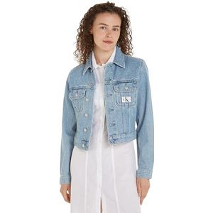 Calvin Klein Jeans Cropped 90s Denim Jacket J20j222786 Jeansjassen voor dames, Denim (Denim Light)