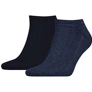 Levi's Levis 168sf Low Cut 2p unisex sokken, Blauw (Denim Blue 460)