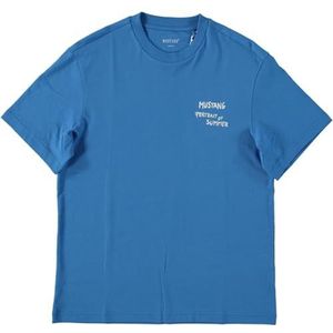 MUSTANG Alvarado T-shirt voor heren, Frans blauw 5177