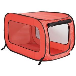 Beatrice Home Fashions Draagbaar en opvouwbaar reishuis voor huisdieren, 82,5 x 48,3 x 45,7 cm (l x b x h), rood