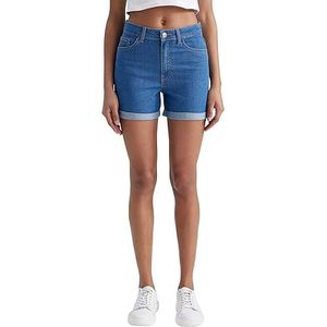 DeFacto Short pour femme, Bleu moyen., 36