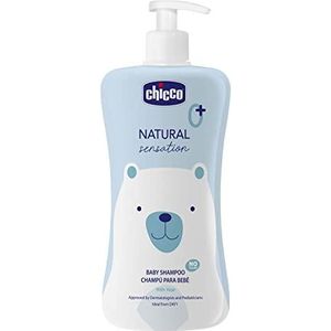 CHICCO Natural Sensation shampoo zonder tranen met aloë en zoete amandelolie voor de gevoelige babyhuid, delicaat, 500 ml grootte