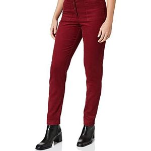 People Tree Jemima Corduroy Slim Broeken Dames Broek, Rood (Red Rd1), 40, rood (Red Rd1)