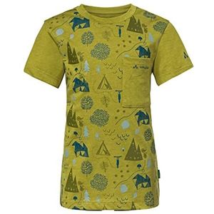 VAUDE Kids Tammar AOP T-shirt unisex kinderen, Lime Groen, 116