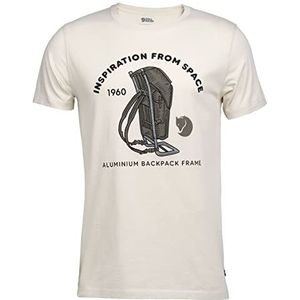 Fjallraven Space T-shirt voor heren, print M, krijtwit