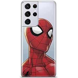 ERT GROUP Samsung S21 Ultra Original & Officieel gelicentieerd product Marvel Spider-Man 003, perfect aangepast aan de vorm van de telefoon, gedeeltelijk transparant