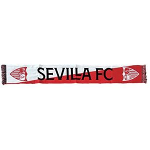 Sevilla FC Sjaal, tweekleurig, diagonaal, rood, standaard uniseks volwassenen, rood, standaard, Rood