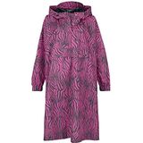 Noisy may Nmsky L/S Rainponcho Noos Regenponcho Dames, Java/Aop: zebra roze duizendblad