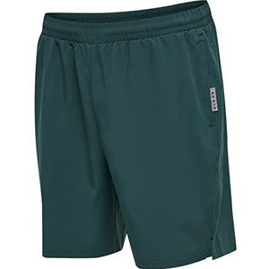 hummel Hmlmove Grid Woven Herenshorts, flessengroen, 3XL, Fles Groen