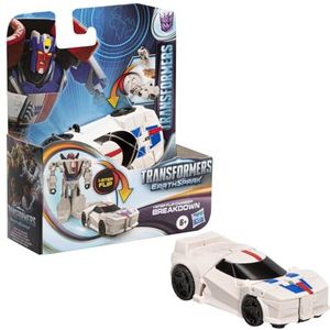 Transformers EarthSpark 1 Step Flip Changer Breakdown speelgoed, actiefiguur, 10 cm, robotspeelgoed voor kinderen