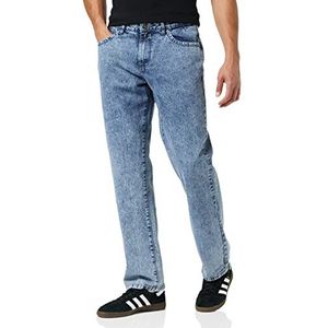 Urban Classics losse fit jeans heren broek, Lichtblauw afwassen