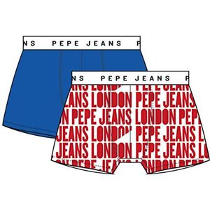 Pepe Jeans Nauwsluitend badpak voor heren (set van 2), rood (rood), L, Rood (Rood)