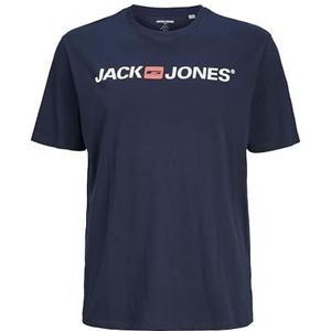 JACK&JONES PLUS Jjecorp Ss Crew Neck Noos Ps Logo T-shirt voor heren, marineblauw blazer