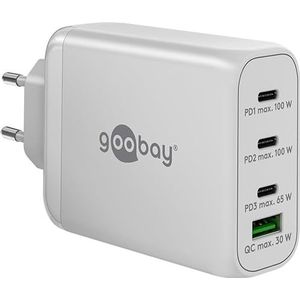 Goobay 65556 chargeur d'appareils mobiles Ordinateur portable, Smartphone Blanc Secteur Charge rapide Intérieure