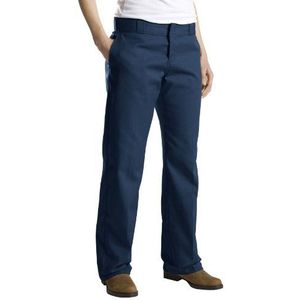 Dickies Pantalon de travail original pour femme avec résistance aux plis et aux taches, bleu marine foncé, 14 Petite