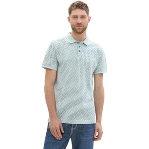 TOM TAILOR 1043290 Poloshirt voor heren, 35991 - Lichtblauw driehoekig design, L