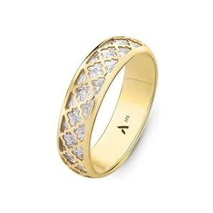 Amberta Allure Damesring van 9-karaats goud, diamantgeslepen
