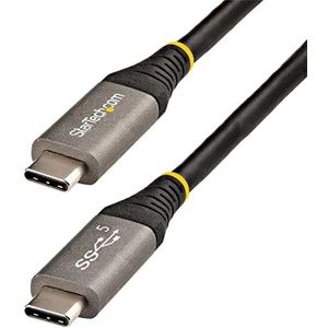 StarTech.com 2 m USB C-kabel 5 Gbit/s - duurzame USB-C kabel - USB 3.2 Gen 1 type C kabel - 100 W (5A) stroomlader, DP Alt-modus - USB C naar C-kabel - opladen en synchroniseren